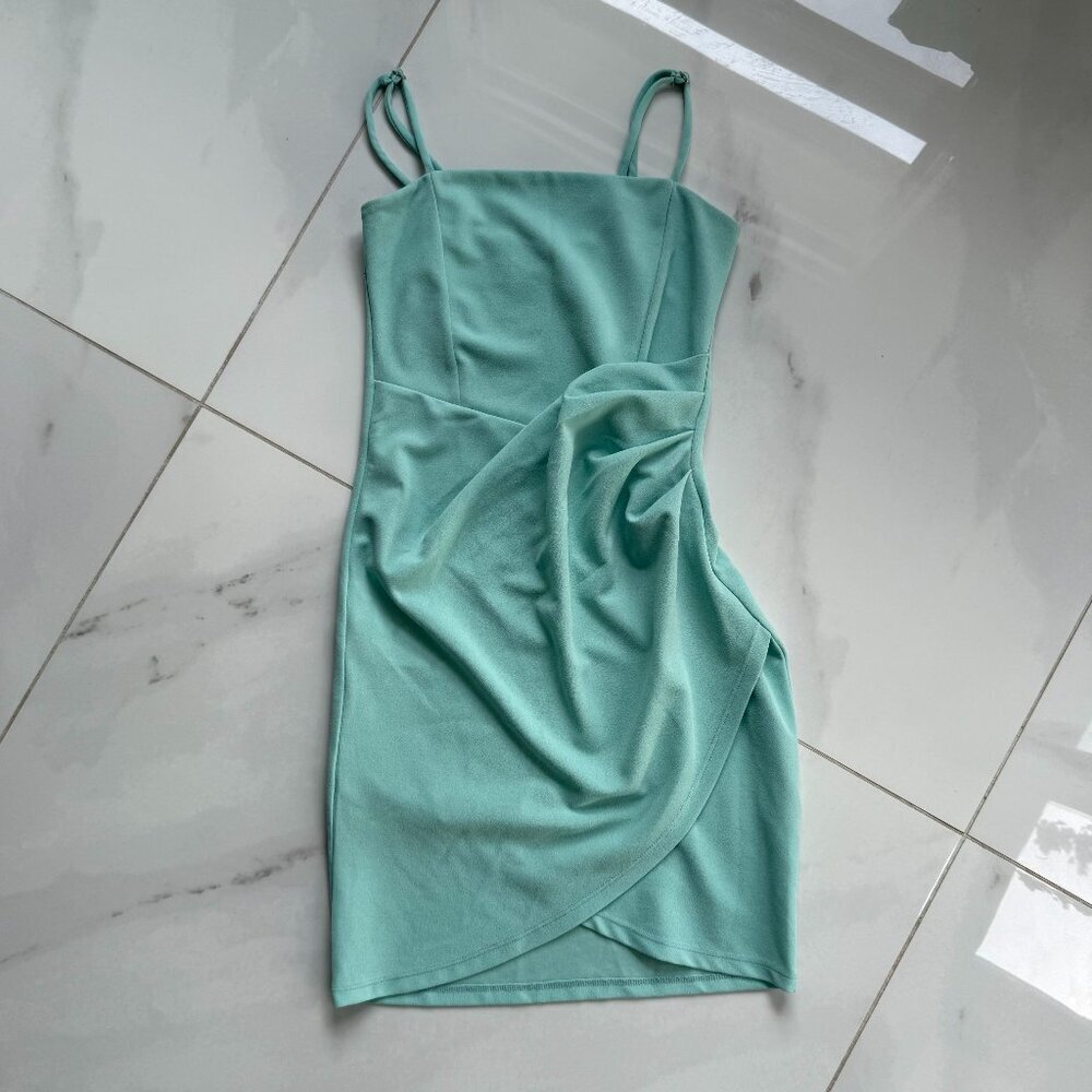 ReVamped | Mini Dress | Small | Baby Blue | High Stretch Bodycon - Picture 5 of 7